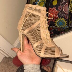 netted sexy stilettos